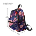 thumbnail image 3 of FORMRS Kids School Backpack with Front Zippered Pocket 12" Student Travel Daypack, Beautiful Floral Pattern, 3 of 6