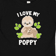 thumbnail image 4 of Inktastic Cute Sloth I Love My Poppy with Green Leaves Boys or Girls Baby T-Shirt, 4 of 5