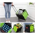 Karmas Product Wheeled Rolling Cart for File Collapsible Hand Crate