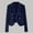 Navy, variant on Kilaqueen Lightweight Cardigans for Women Notched Lapel Long Sleeve Womens Blazers Dressy Casual Cropped Blazer Open Front Suit Jackets Peacoat