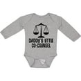 thumbnail image 3 of Inktastic Daddy Little Co Counsel Lawyer Boys or Girls Long Sleeve Baby Bodysuit, 3 of 5