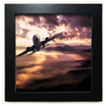 thumbnail image 1 of Dark Red Sky Clouds Art Deco Fashion Black Square Frame Picture Wall Tabletop, 1 of 3