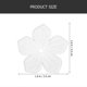 thumbnail image 3 of Floral Bead Charms 100Pcs DIY Jewelry Charms For Necklace Art Projects 2.5X2.5Cm White Flower Shape Crafting Supplies, 3 of 4