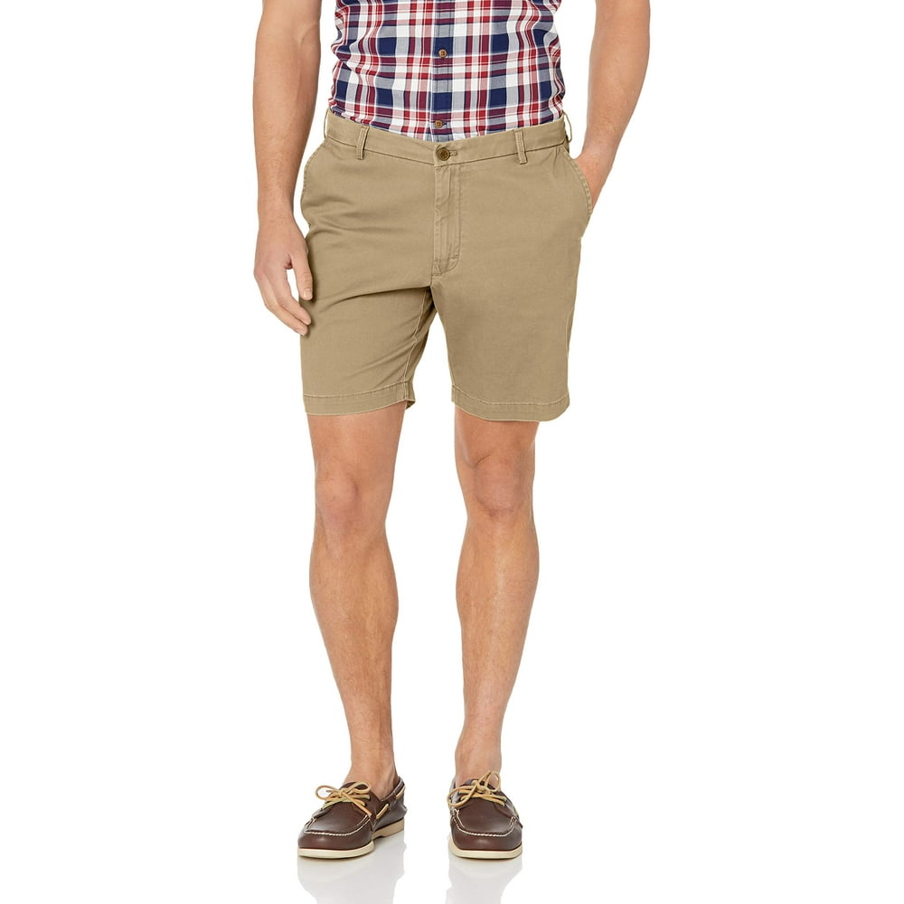 IZOD Saltwater Mens Shorts Pale 38x8 Stretch Chino FlatFront 38