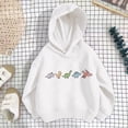 thumbnail image 4 of WAYUTE Girls Sweatshirt Kids Child Oversized Letter Graphic Hoodies Long Sleeve Soft Blend Fashion Fall Outfits Casual Holiday,White,Size 3-4 Y, 4 of 4