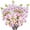 Pink-White, variant on Apple Blossom Artificial Tree Branches 33” Long Stems Silk Flowers Faux Bouquet for Tall Vase Indoor Home Decor Bulk 3pcs (Pink)