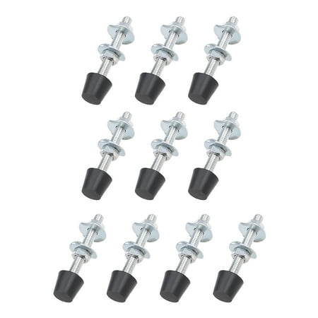 

M5x47mm Carbon Steel Toggle Clamp Screw Assembly with Flat Spindle Tip 10pcs