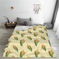 thumbnail image 5 of Zufioo Yellow Corn Fleece Blanket Queen Size,Plush Bed Blanket,Ultra Soft Throw Blanket,Plush Fuzzy Cozy Blanket Perfect for Bed,Couch-40"x30", 5 of 7
