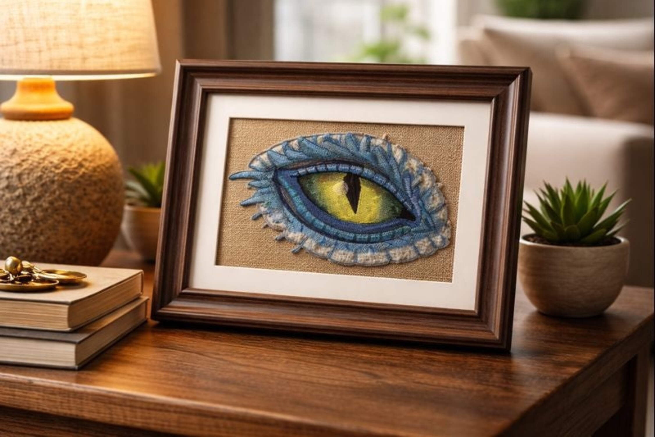 From Mystery to Magic Dragon Eye Embroidery Patch Large Fantasy Dragon Eye Iron On or Sew On Applique (8.8" x 5.85") for Jackets, Backpacks  DIY Projects