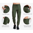 thumbnail image 5 of MASKERT Men's Cargo Pants-Quick Dry Hiking Pants Track Running Workout Athletic Travel Casual Outdoor Army Green（Size XS-XXXL）, 5 of 8