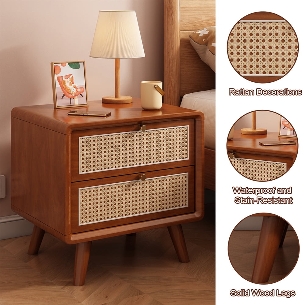Pembroke rattan bedside table discount