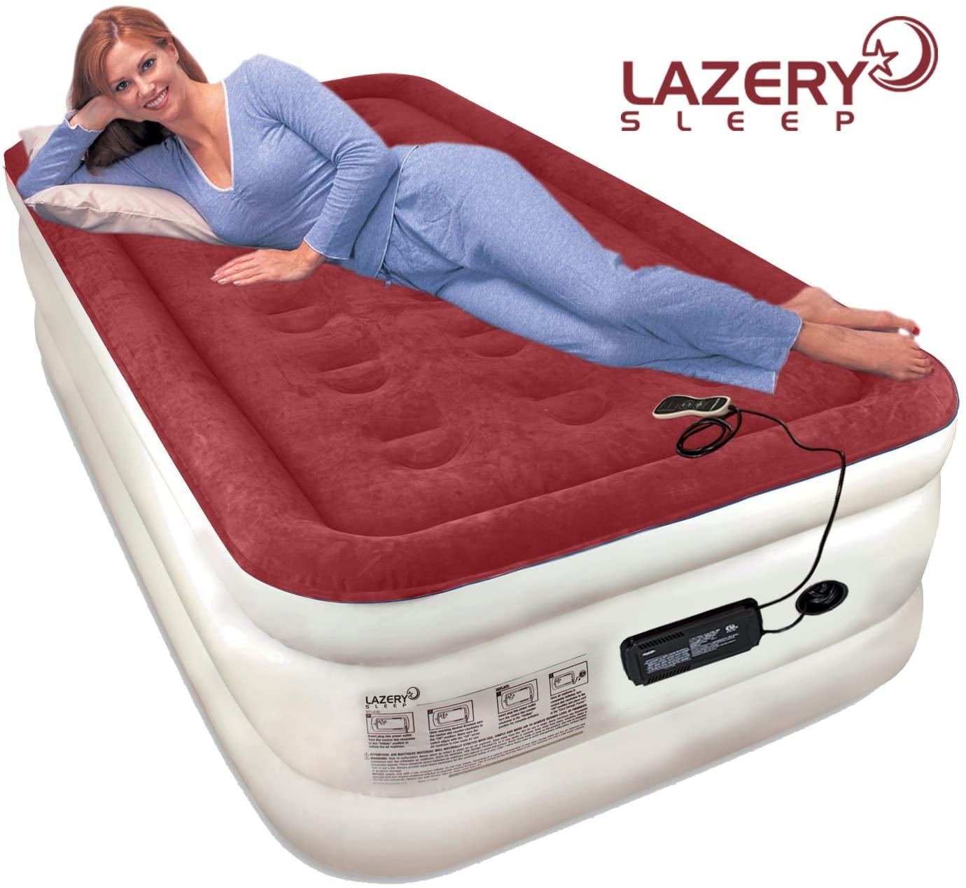 Lazery Sleep Air Mattress Airbed with Builtin Electric 7 Settings