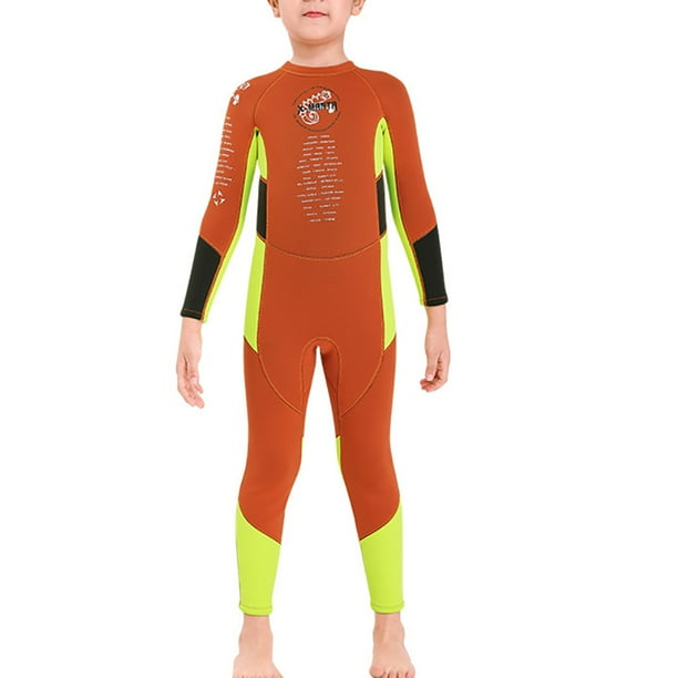 Soidarity DIVE SAIL Neopreno Niños Traje de buceo Cuello 2.5mm UPF 50 Mantener caliente Deportes acuáticos Snorkeling Playa Jugar Traje de Deportes acuáticos Naranja XXL Soidarity OD003304-15