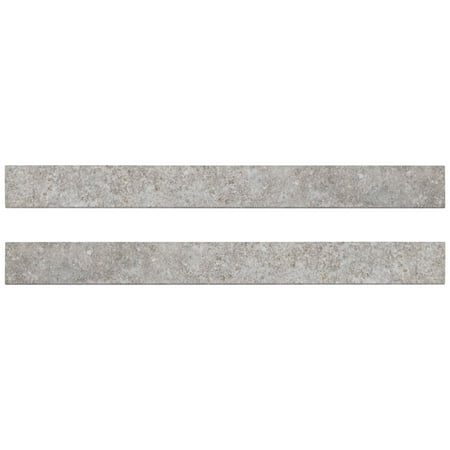 MSI Brixstyle Gris Bullnose 2.4 in. x 24 in. Matte Porcelain Wall Tile (24 lin. ft./Case)