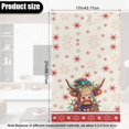 thumbnail image 6 of TSOVTHRID Highland Cattle Snoweflake Print Headrest Covers for Recliners Waterproof Sofa Headrest Protector Couch Stain Resistant Furniture Protector for Home Christmas Decor 17x27 in, 2 Pieces, 6 of 7