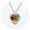 2, variant on Artistic Style Van Gogh Starry Sunflower Flower-de-Luce Time Stone Heart-shaped Pendant Necklace