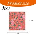 thumbnail image 4 of Paquete de 5 toallas de papel reutilizables, toallas de cocina suecas que no rayan, paños de esponja de celulosa súper absorbentes, biodegradables, aptas para lavavajillas, sin olor, 4 of 5