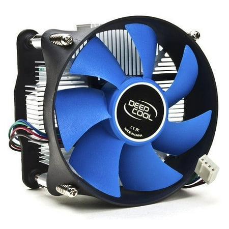 Logisys Intel Core i3 / i5 / i7 Socket 1150 / 1151 / 1155 / 1156 4-Pin Connector CPU Cooler With Aluminum Heatsink & 3.93-Inch Fan With TronStore Thermal Paste For Desktop PC Computer