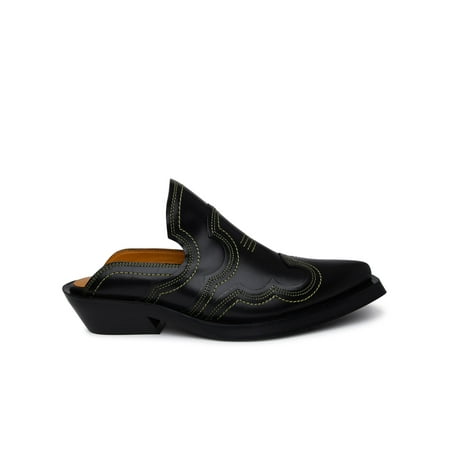 

GANNI Sabot In Pelle Nero