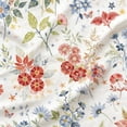 thumbnail image 6 of NAYOROOM Tropical Light Blue Red Floral Duvet Cover King Set, 3 Piece Reversible Super Soft Comforter Cover, 6 of 8