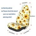 thumbnail image 3 of Daiia European-style Pattern Sunflower A Printed Car Seat Cover - Waterproof & Sweatproof - Universal Fit, Machine Washable, Non-Slip - Seat Protector for Car, Truck, SUV, Van (1 Pack), 3 of 5