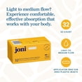 thumbnail image 3 of joni Organic Cotton Regular Tampons, 32ct, 3 of 7
