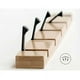 thumbnail image 5 of Perchero de madera natural plegable, perchero de pared con 5 ganchos, estante de pared autoadhesivo, colgador de llaves, organizador de pared de madera para baño, 5 of 5