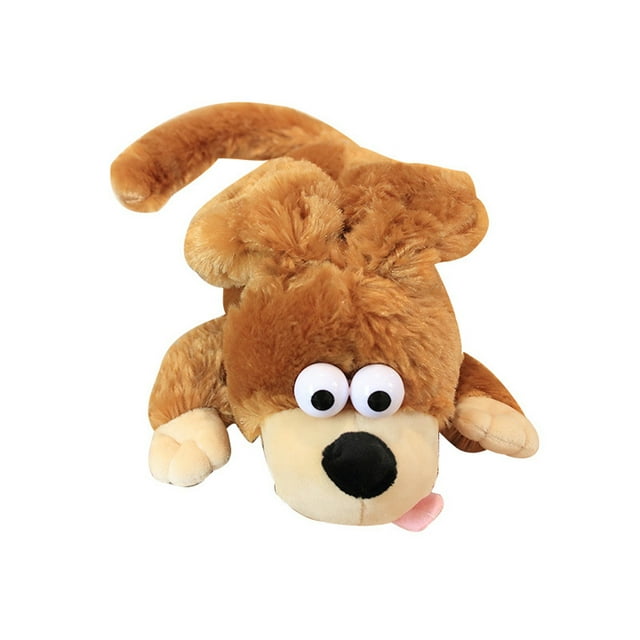 DPTALR Tumbles Roll Over Pup Dog Toy Realistic Dog Realistic Electric Toy Plush Dog