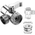thumbnail image 2 of Brass Switch Valve for Kitchen and Bathroom Sink - Shower Adapter / Diverter M22 x M24 - Polished Chrome, 2 of 4