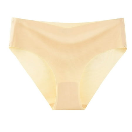 ameIAEA Seamless Underwear for Women Invisible Breathable Bikini Panties No Show Ice Silk Stretch Panties
