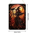 thumbnail image 2 of DFC Witch Witchcraft Crow Stained Acrylic Glass Window Pendant 1pc, 2 of 7