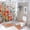 style-1305, variant on Shower Curtain Sets 4 Piece Happy Mother’s Day Happy Owls Rug Toilet Lid Cover And Non-Slip U Shape Mat Owl Gifts for Owl Lovers Farmhouse Bathroom Shower Set for Bathroom Decor Set 72inch X 72inch