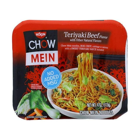 Chow Mein Instant (Teriyaki Beef Flavor) - 4oz (Pack of 4) by Nissin
