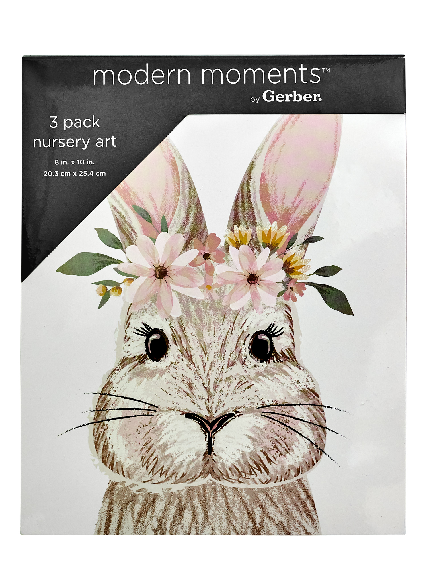 Modern Moments By Gerber Baby Unframed Wall Art, 3 Piece Set, Ivory Floral