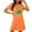 Orange, variant on Christmas Bnwani Women'S Nightgowns Oversized Crew Neck Short Sleeve Printed White Size S-XXL