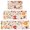 Colorful Mushroom Watercolor, variant on Colorful Mushroom Watercolor White Pattern Kitchen Rugs Sets Of 3,Kitchen Runner Rugs Non Skid Washable,Decorative Kitchen Floor Mats for Kitchen,Sink,Laundry,17"x30" 17"x47" 17"x59"