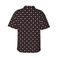 thumbnail image 3 of Easygdp Red and white polka dots Men's Hawaiian Shirts Print Lapel Short Sleeve for Beach, vacation, party, casual occasions - 3X-Large, 3 of 9