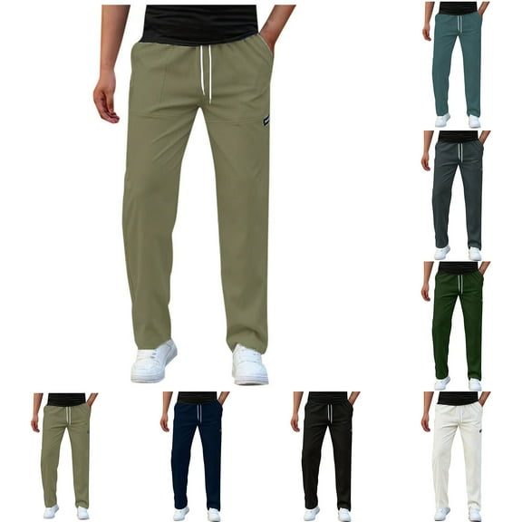 Men's Cargo Pants Men's Outdoor Work Pants Relaxed Fit Sport Pants Jogger Sweatpants Outdoor Trousers Men's Solid Pencil Trousers Men's Pants Sweatpants for Men Streetwear