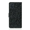 thumbnail image 2 of Allytech Samsung Galaxy A71 (4G) Case, Glitter Bling Design PU Leather Folding Stand Shockproof Hand Strap Magnetic Credit Cards Slots Wallet Case Flip Cover for Samsung Galaxy A71 4G, Black, 2 of 9