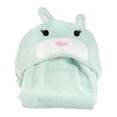 thumbnail image 2 of BambooMN Super Soft Hooded Bath Animal Towels - Nursery Essentials - Cute Towel Robe for Girl/Boy - Light Blue Rabbit, 2 of 4