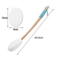 thumbnail image 6 of Yesbay Back Lotion Applicator with Replaceable Cotton Pads Even Coverage Sunscreen Cream Applicator with Curved Handle Back Feet Cleaning Bath Scrubber for Elderly, 6 of 8