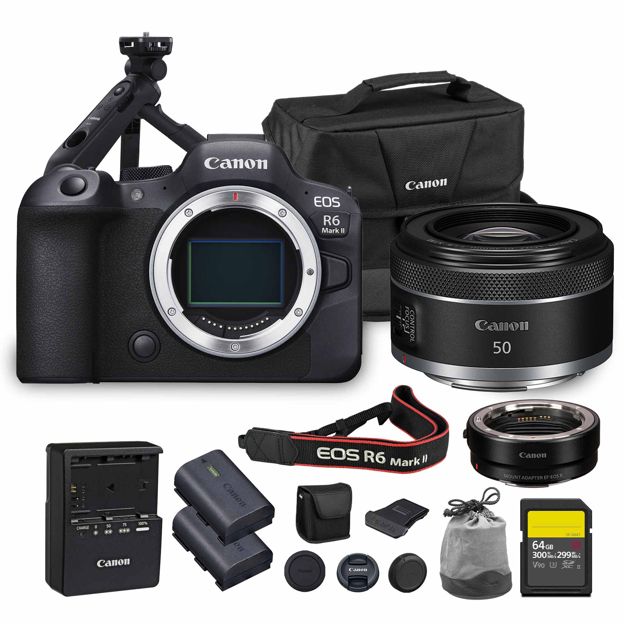 Canon EOS R6 Mark II Mirrorless Camera – 24.2MP Full-Frame Sensor, 4K60p Video
