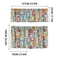 thumbnail image 3 of Gumesh Kitchen Curtains, Short Non-See-Through Privacy Tier Curtains, Light Filtering Semi Sheer Small Window Drapes for Bathroom Cafe, 3Pcs, 3 of 7