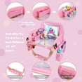 thumbnail image 4 of Bandeja de viaje infantil MENZOKE para asiento de coche para niños pequeños con almacenamiento, 4 of 9