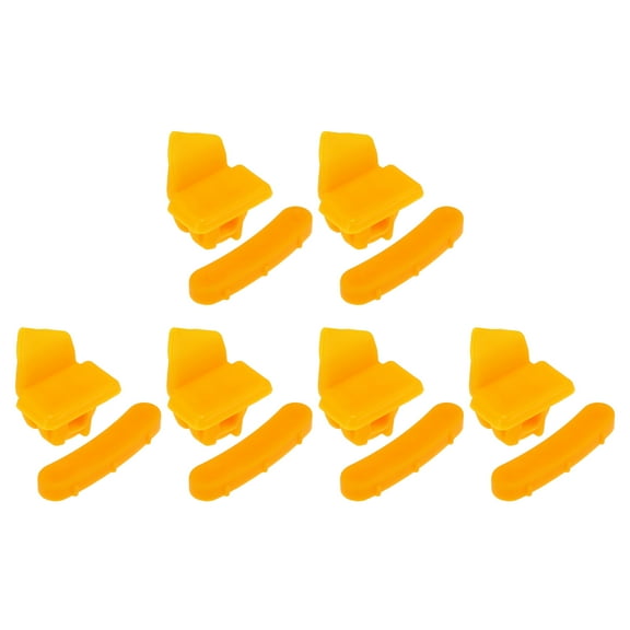 6 Set Motorcycle Tire Changer Plastic Insert Tire Demount Head Tire Side Protector for Duck Head Repair 1.02"x0.75"x1.1"