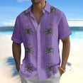 thumbnail image 2 of Hawaiian Shirt For Men, Men's Vintage Button Down Bowling Shirts Short Sleeve Summer Beach ShirtL, 2 of 5