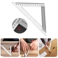 thumbnail image 2 of 150mm/200mm/300mm Triangles Square Ruler Stainless Steel Right Angled Woodworking Tool Measurement for Engineers, 2 of 9