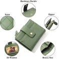 thumbnail image 4 of Cartera para Mujer, Tarjetero para Mujer, Monedero pequeño con Bloqueo RFID, Monedero pequeño y Lindo con Bolsillo de Cuero para Mujeres, niñas, Mini Monedero Corto para Mujer, Verde, 4 of 5
