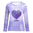 thumbnail image 4 of BLVB Valentine's Day Sweatshirt Women Heart Grahic Long Sleeve Crewneck Shirt Casual Valentines Gifts Pullover Tops, 4 of 4
