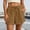 Brown women plus size summer shorts a1, variant on Cagogo Women's Plus Size Elastic Waist Flowy Casual Shorts High Waisted Loose Fit Lounge Shorts Summer Vacation Beach Travel Trousers with Pockets, Beige S